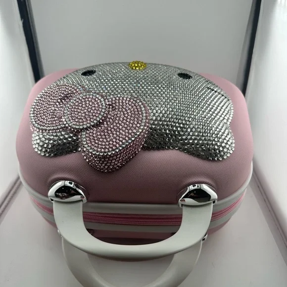 Bling ✨ Pink Hello Kitty Makeup Case- Hardshell Brand new - Picture 3 of 5